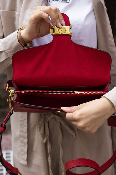 Сумка Coach / сумочка коач коуч червона