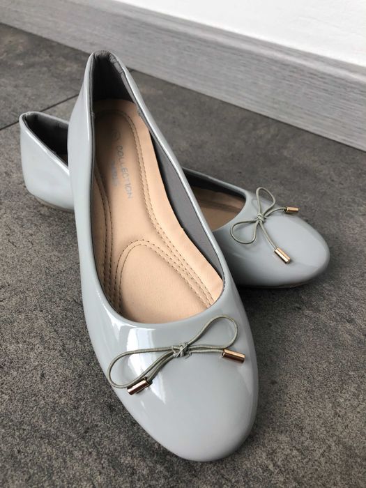 baleriny szare rozm. 37, jak nowe