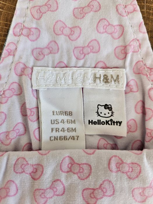 Sukienka ogrodniczka jeansowa Hello Kitty H&M rozm. 68