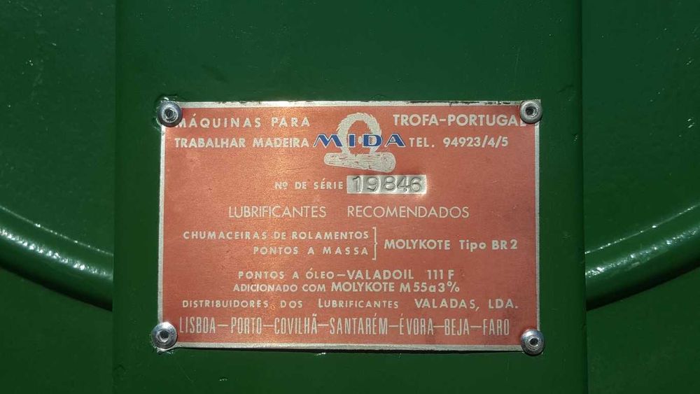 Serra de Fita Mida SF80 com volante de 800mm
