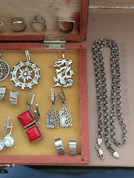 Серебро разное кулоны серьги кольца 925 украинское производство