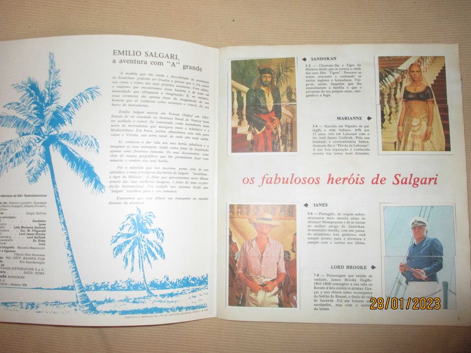 Coleção Sandokan - Caderneta a faltar só 10 cromos