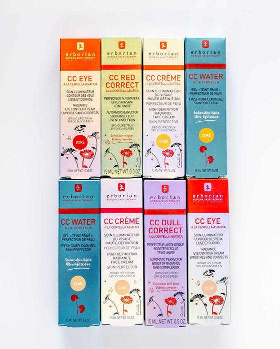 Erborian CC Creme Dull/ Red Correct /Clair/ Dore/ Water/ Eye