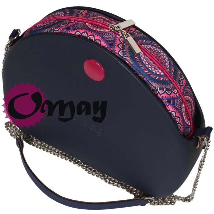 Różowy organizer do OBAG MOON LIGHT mandale granat 2 kieszenie OMAY