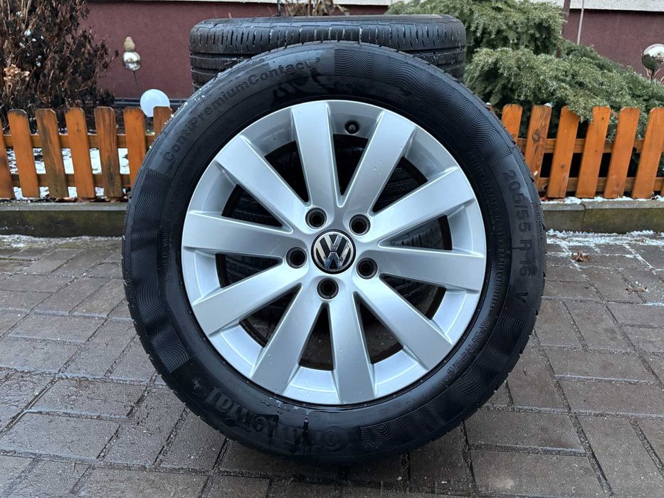 Oryginalne Koła 16 cali Alufelgi Passat B7 Volskwagen Audi Golf Caddy