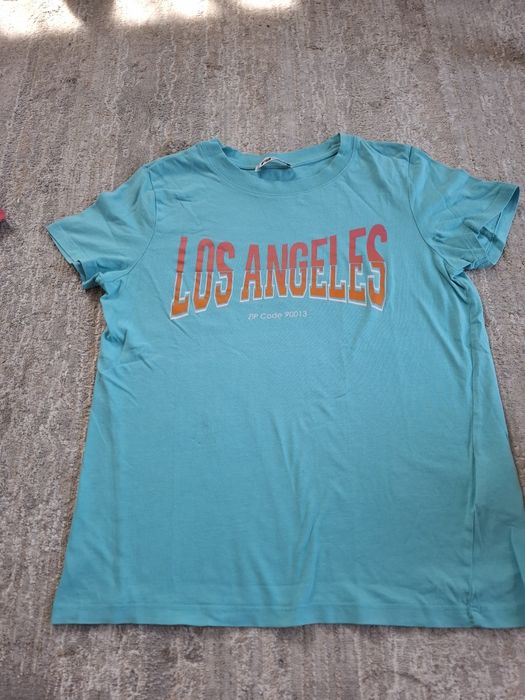 T-shirt koszulka turkusowa Los Angeles XS
