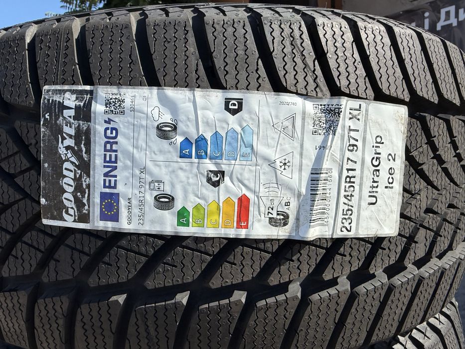 235/45 r17 Goodyear UltraGrip Ice 2 26 год НОВАЯ