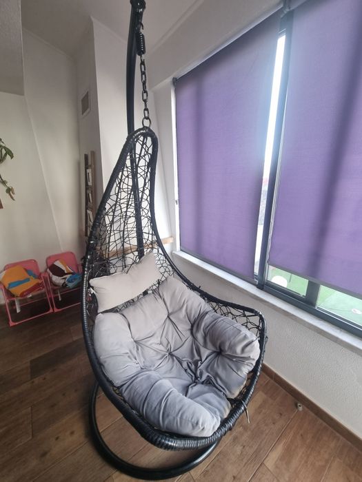 Cadeira baloiço com almofada