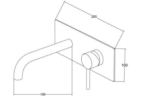 Bateria Podtynkowa Czarny mat