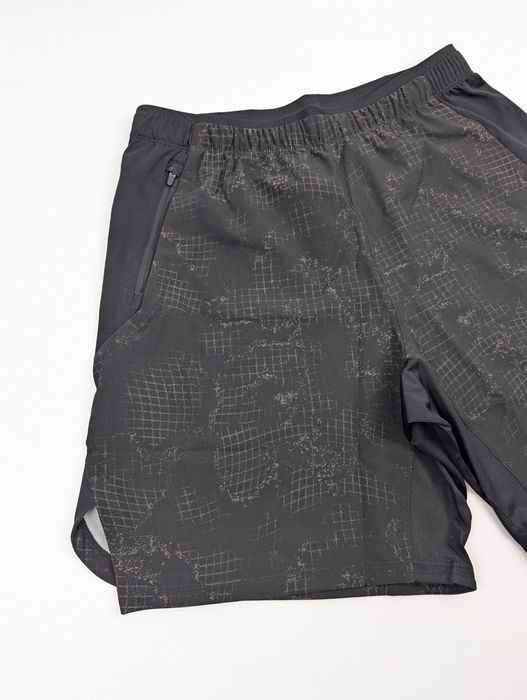 czarne męskie spodenki treningowe Reebok Strength 3.0 AOP, S
