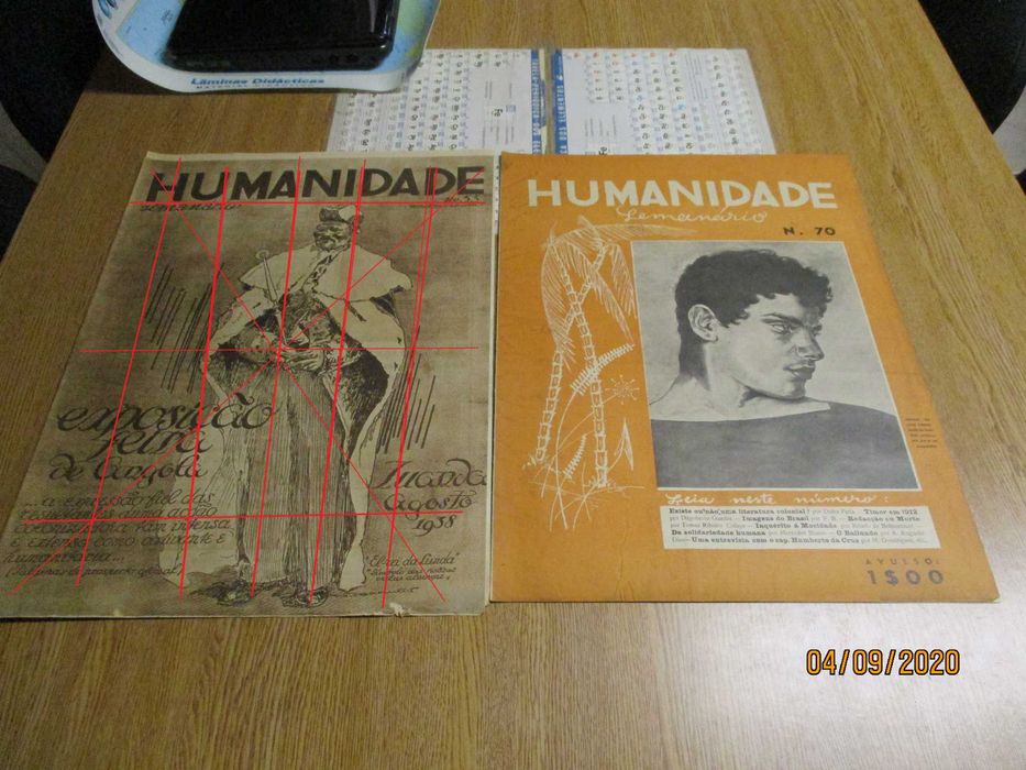 Revistas antigas Humanidade Oscar Carmona Estado Novo Ultramar Angola