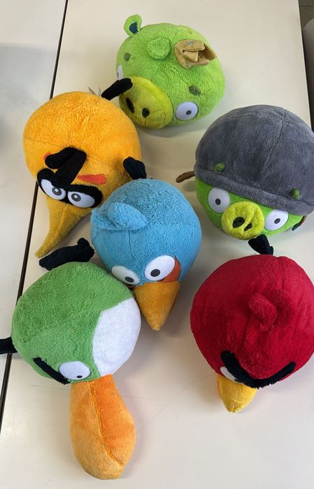 Coleção 9 peluches Angry Birds Originais