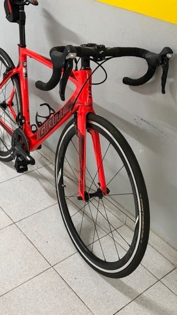 Bicicleta de estrada Gian Propel Advanced 2 – Neon Red – Tamanho S