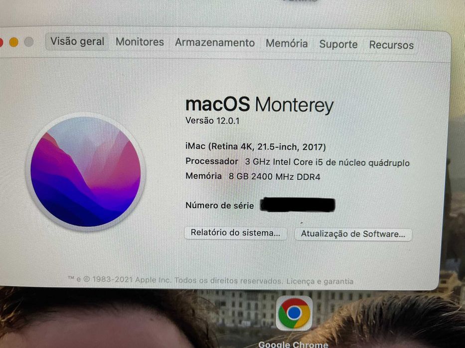 iMac 21.5" (2017) i5 8GB 1TB Silver A
