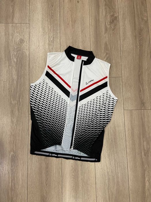 |L| Веложилет безрукавка з віндстоппером / Вело жилет Loffler Hot Bond Worldcup Vest