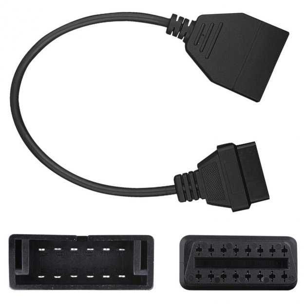 Переходник GM12 12pin (OBD1) на OBD2 16pin (ВАЗ, Daewoo) ELM327 v1.5