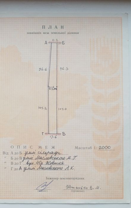 Продам земельну ділянку 0.33