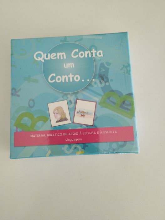 Jogo didático, novo e embalado, de apoio à leitura e à escrita.