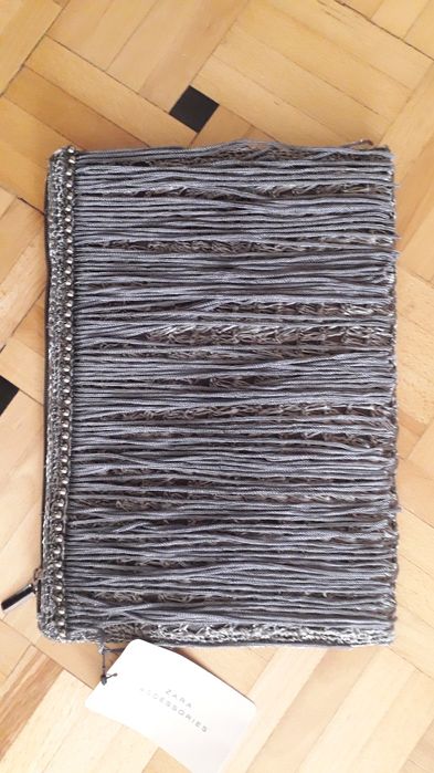 Torebka kopertówka z frędzlami ZARA Nowa z metką