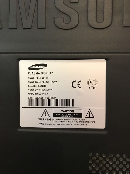 Продам плазмовий телевізор Samsung PS 42Q91HR