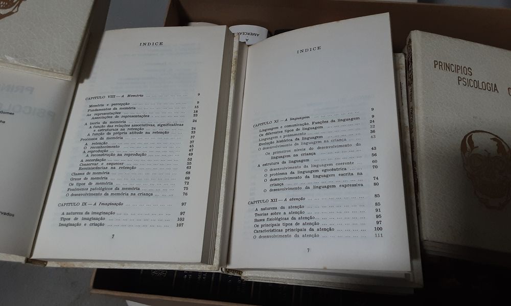 Coleção de 7 livros de psicologia