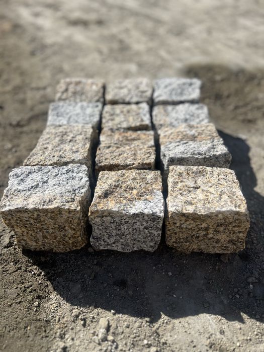 kostka granitowa Z DOWOZEM GRATIS szaro - złota - Kopalnia