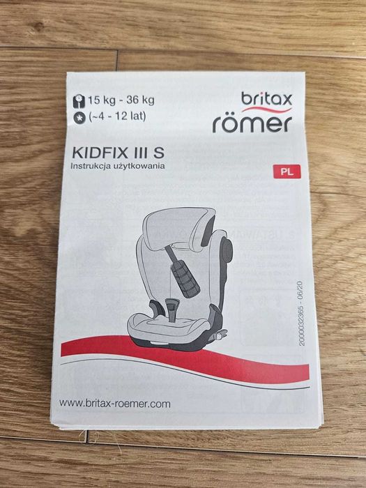 Fotelik Britax KIDFIX III S ISOFIX 15-36kg