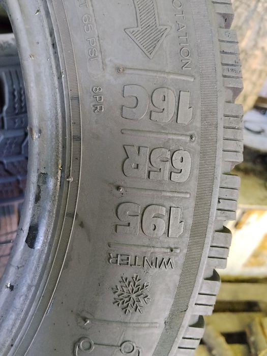 Kleber 195 65 r16C 4шт шини зима всесезонка б'у резина гума з Європи цешка р16