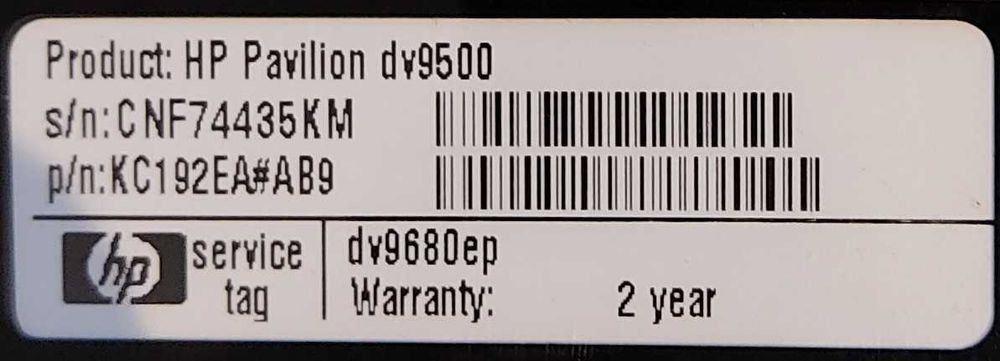 vendo portátil 17" Hp para peças64552399663619123