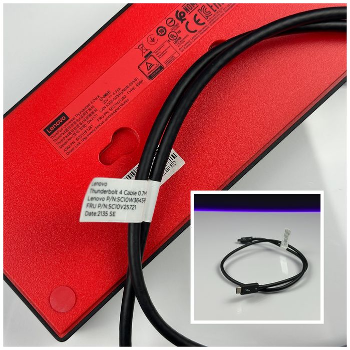 Stacja dokująca Lenovo ThinkPad Thunderbolt 4 Dock 40B0 |ZASILACZ 135W