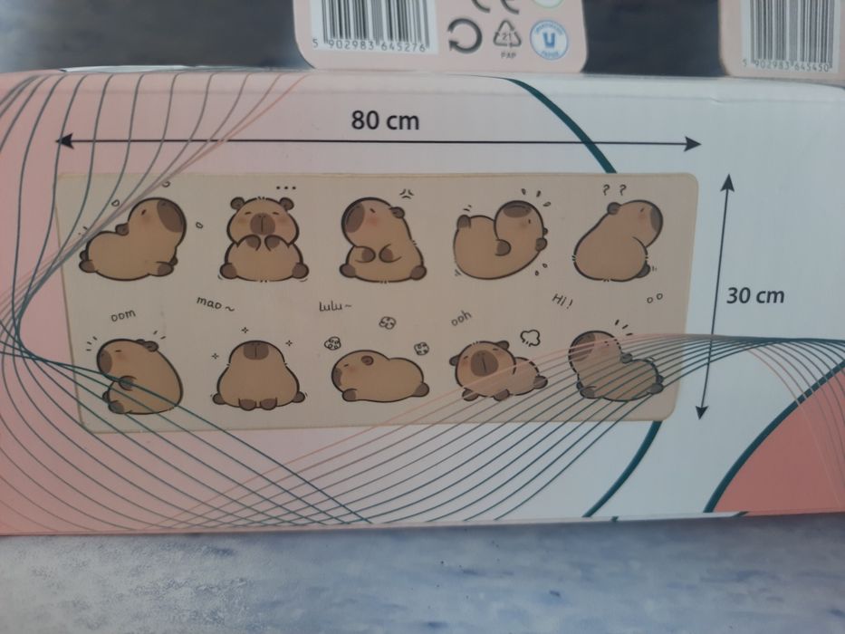 Zestaw Pusheen, podkładka pod mysz klawiaturę, przewód do telefonu, adapter usb