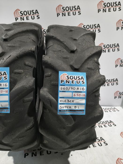 2 pneus semi novos 260-70R16 Kleber - Oferta da entrega