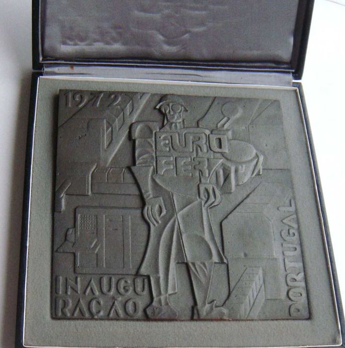 Grande Medalha de Ferro Inauguração da Eurofer 1972 em Estojo Original