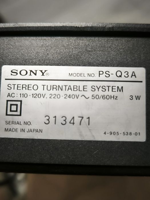 Проигрыватель винила Sony PS-Q3A(Япония).
