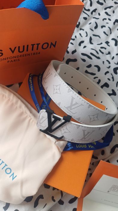 Pasek Louis Vuitton biały