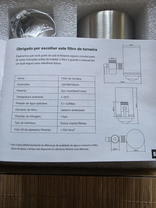 Adaptador de torneira Filtro