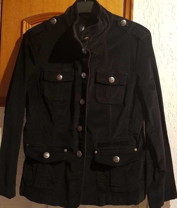 Blazer executive em bombazina com botões personalizados tamanho L/XL