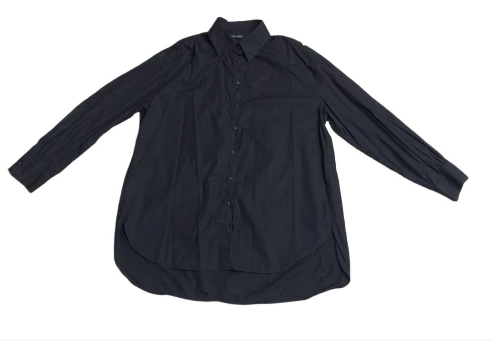 Чорна довга жіноча сорочка