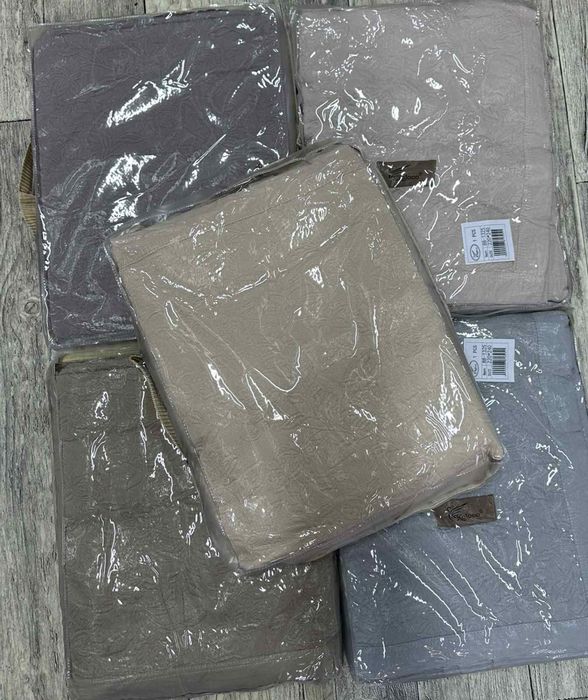 Натуральне бавовняні котонові накидки-покривала "Трояндочки" Koloco!