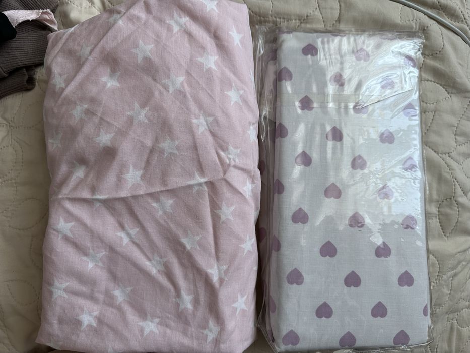 Простинь на резинці 70*140 простирадло дитяче ліжечко