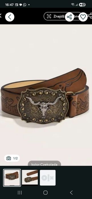 Pasek kowbojski 120 cm