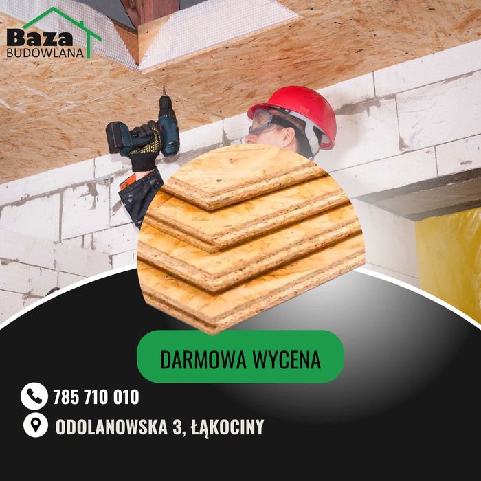 Płyta OSB 18mmP+W 2500x625 Transport Ostrów Kalisz Milicz Syców