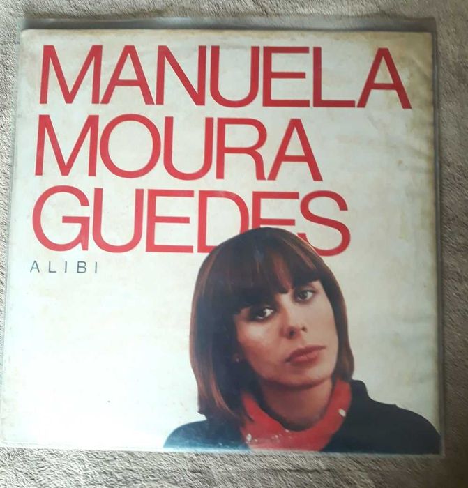 Disco de Vinil LP Álbum Manuela Moura Guedes ‎- Alibi