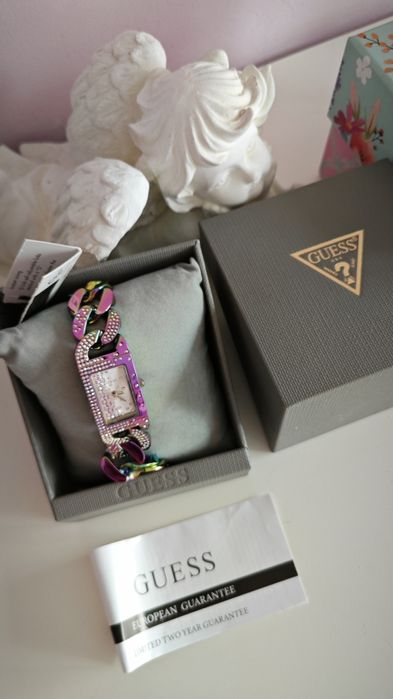 Zegarek damski Guess Lady Pink bransoleta kolorowy