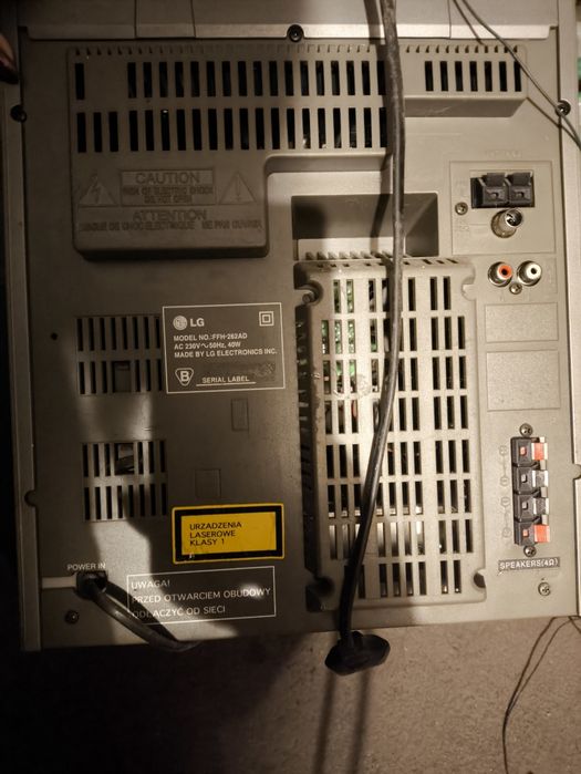 Wieża stereo LG komplet.