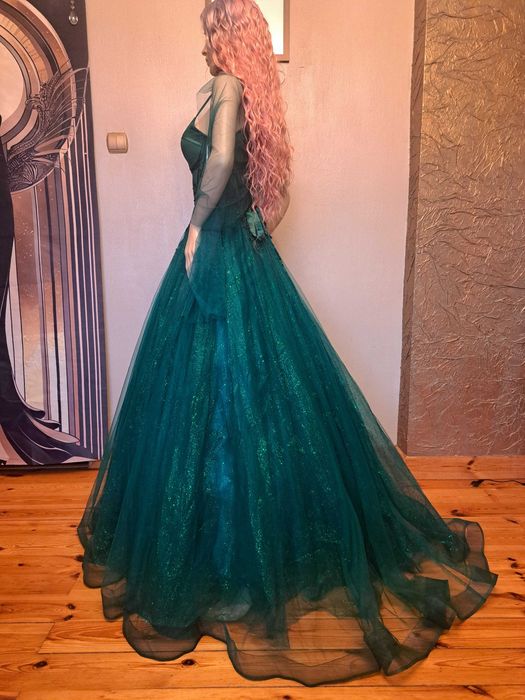 Zjawiskowa sukniaR34 Paradise Glamour Emerald Na studniówkę Polski pro