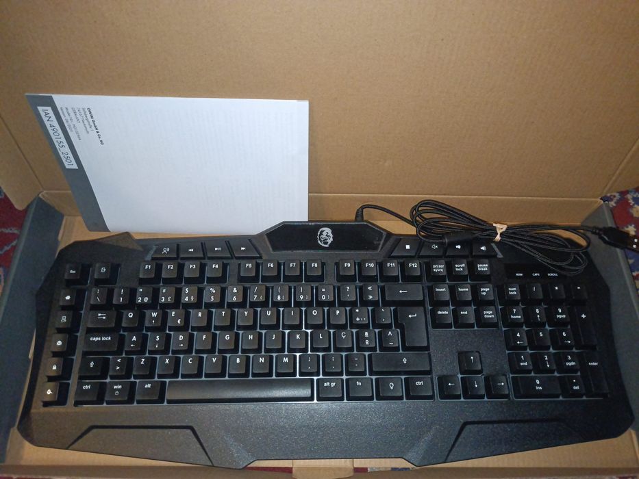 Teclado Gaming com luz de LED 7 cor animada para  computador, ... novo