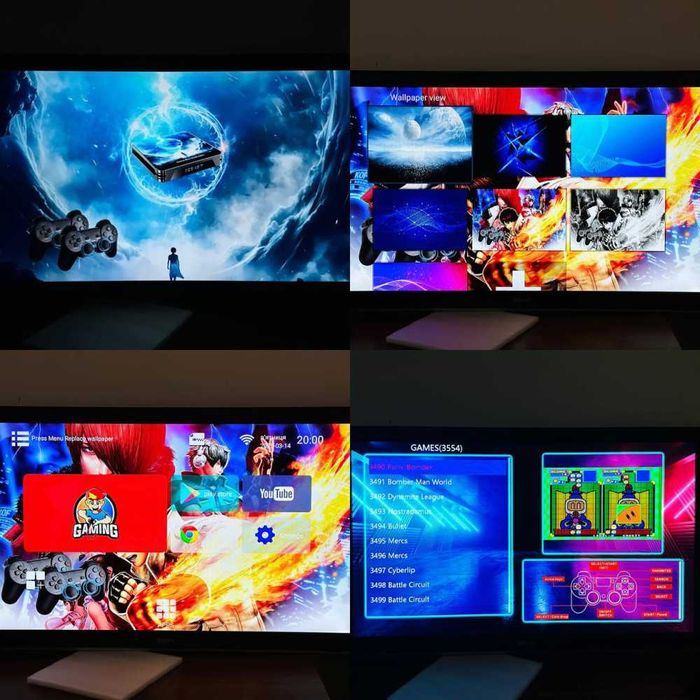 Smart TV+Game Box W8 PRO 8K (8GB, 128GB, WIFI 2.4, 5G, Android 14.0)