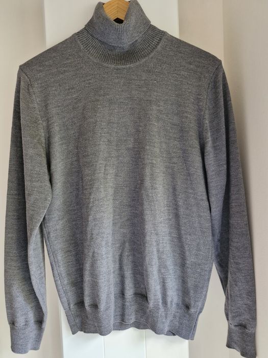 Sweter golf wełna merino miler