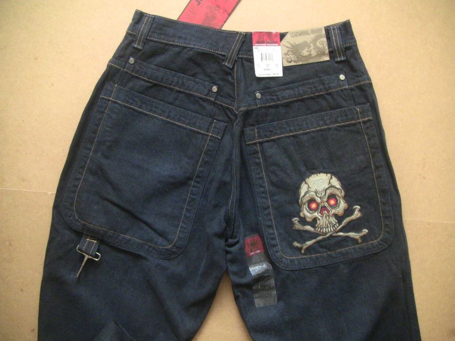 Новые широкие винтажные рэп джинсы JNCO JEANS, оригинал, 32х34разм.